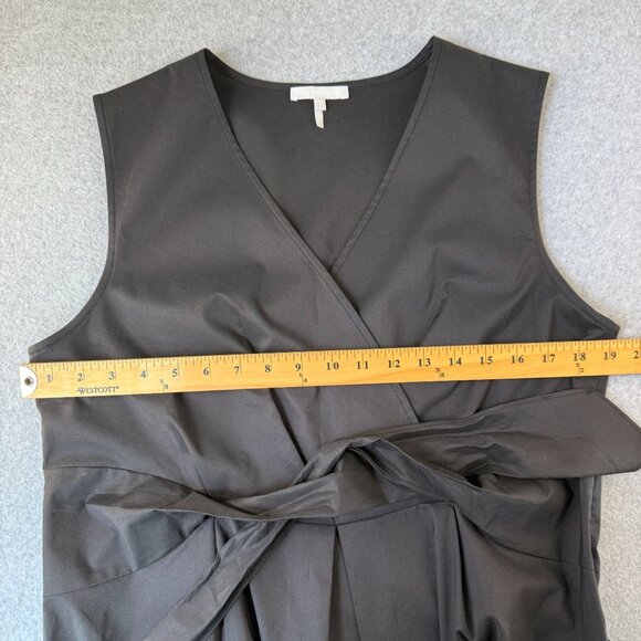 Hinson Wu Womens Black Ellen Dress Sleeveless Faux Wrap Tie Front Size Large - Picture 10 of 13